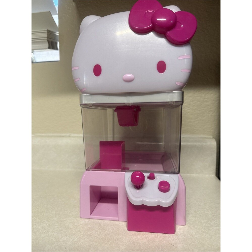 Hello Kitty Claw Machine Toy Candy Grabber Arcade Tested Working Pink